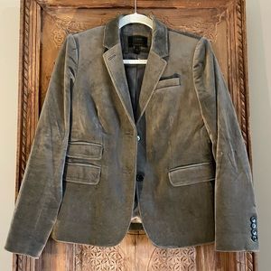 J Crew Velvet Schoolboy Blazer Sz 8